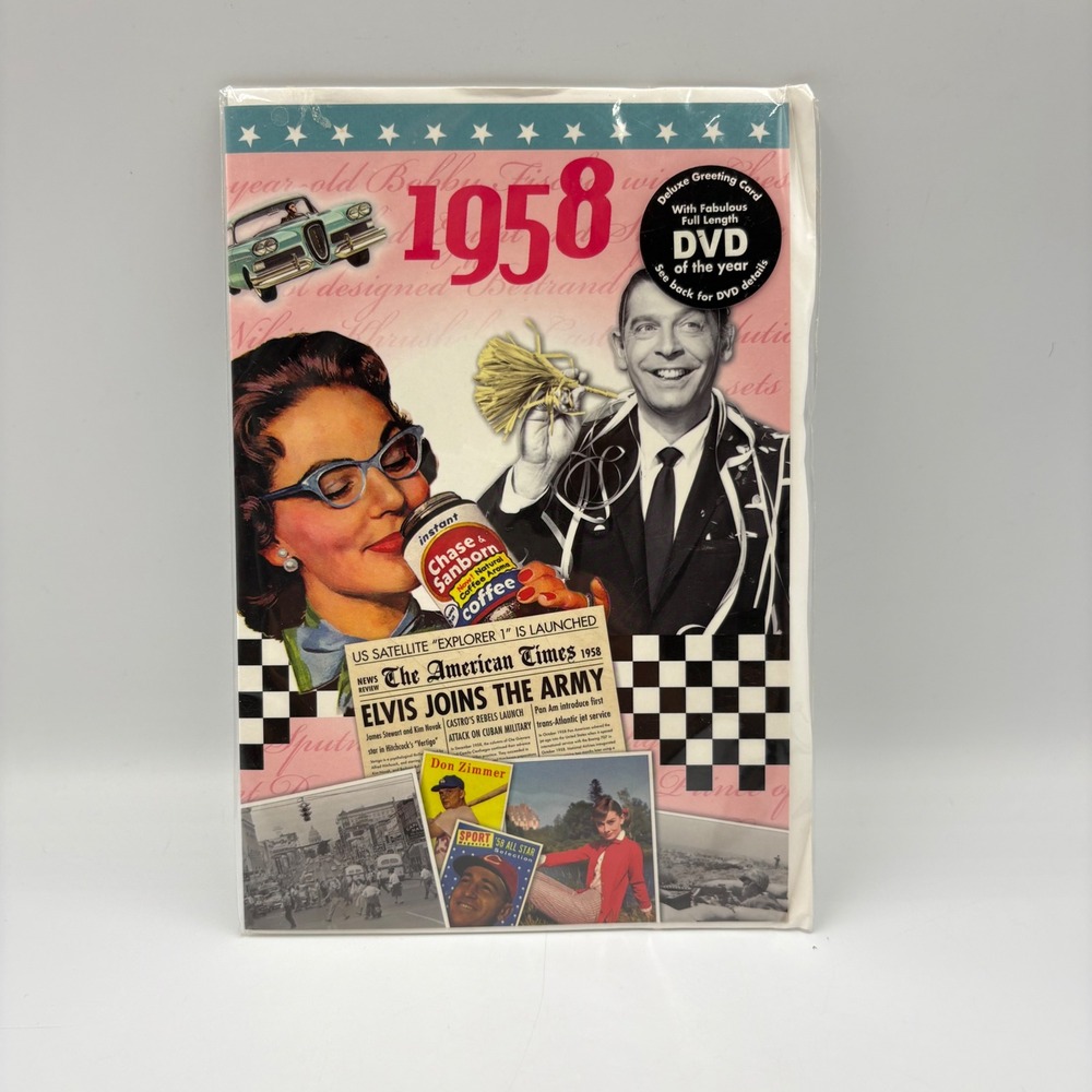 The CDCard Company 1958 The Time Of Your Life DVD Greeting Card New Sealed
